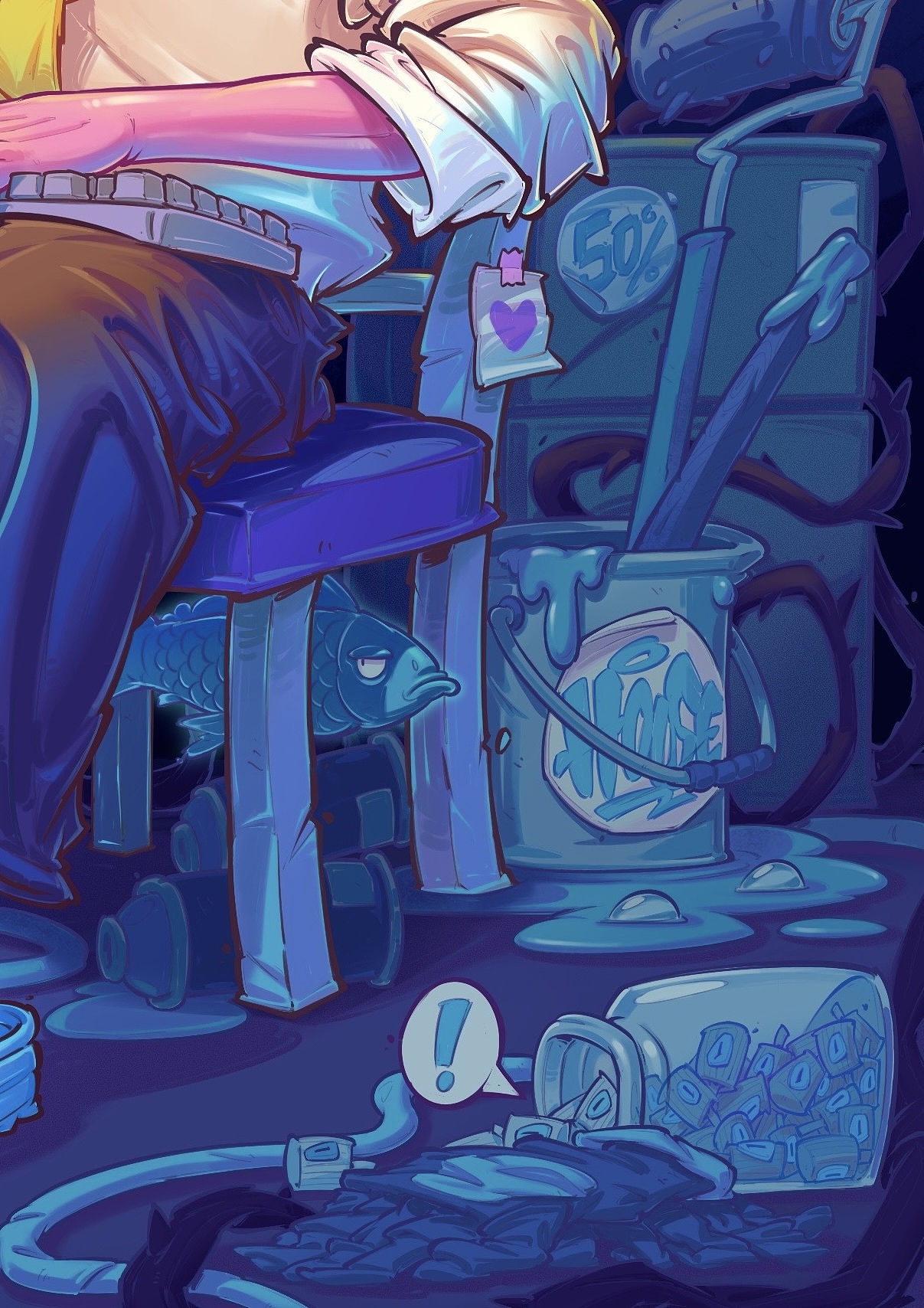 插画|臆想/交稿日