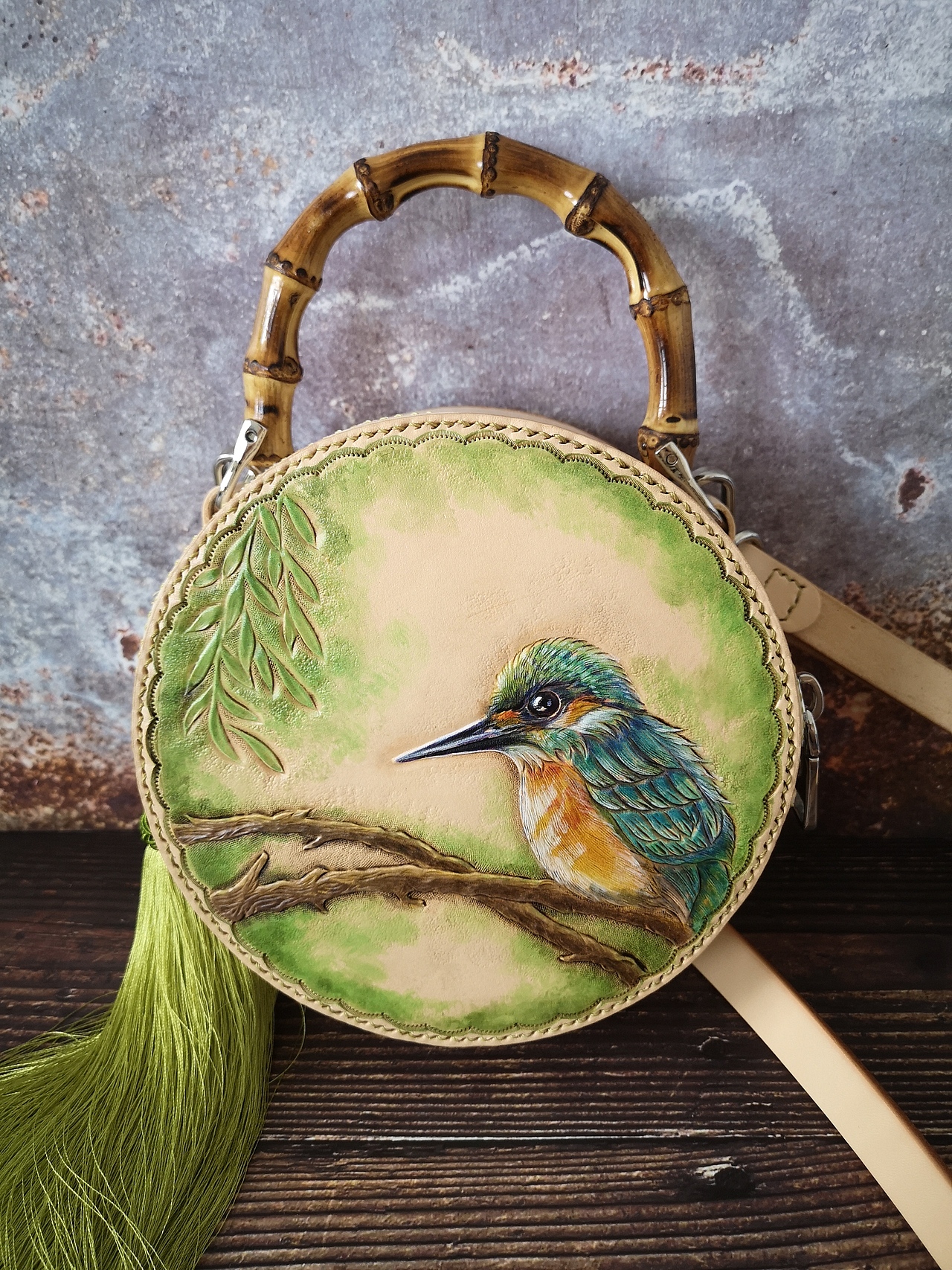 翠鳥楊柳中國風(fēng)手提包（圖ZMTY3MDk3MjU2） - 工藝品設(shè)計(jì) - 站酷設(shè)計(jì)師欏澤原創(chuàng)素材 - 站酷ZCOOL