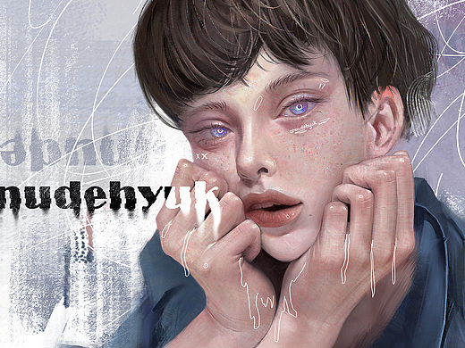 挣扎|插画|艺术插画|ohnudehyuk_原创作品-站酷zcool