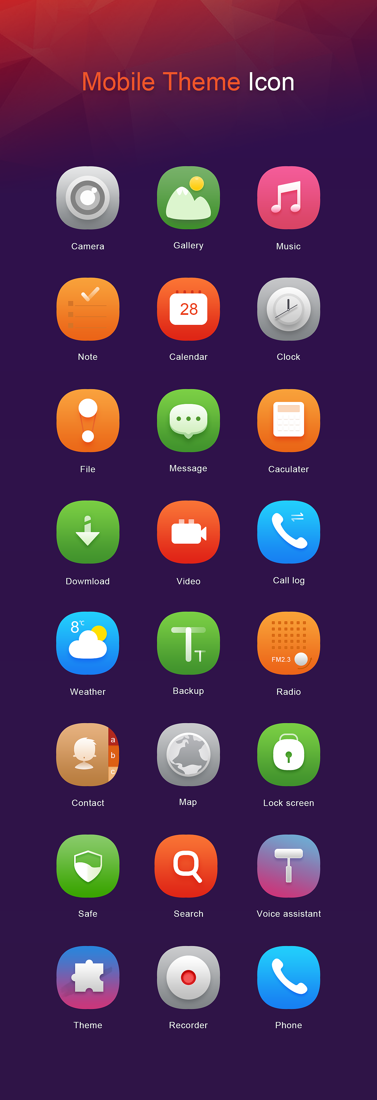 手机主题图标练习