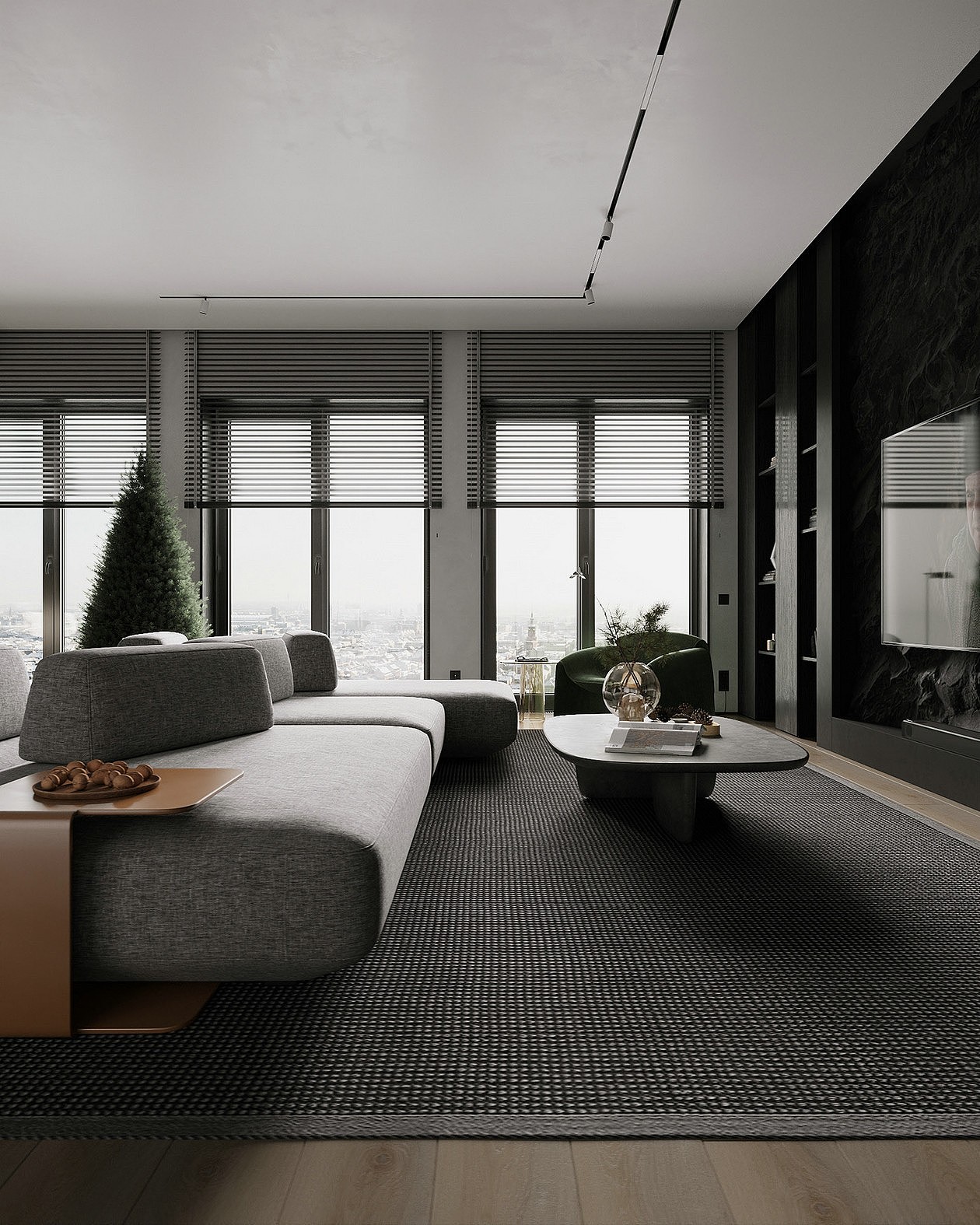 高级黑+高级灰 现代简约风的另类表达