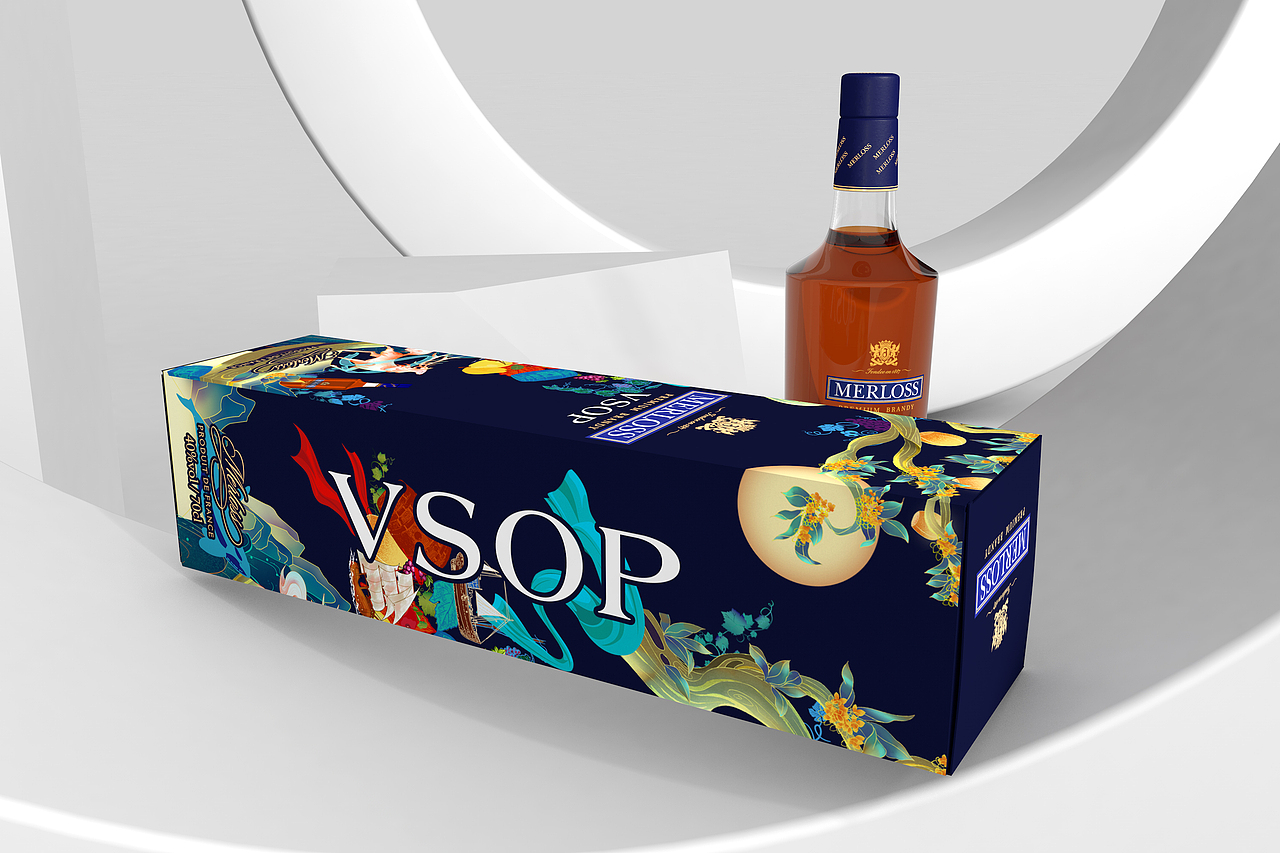 MERLOSS白兰地洋酒包装