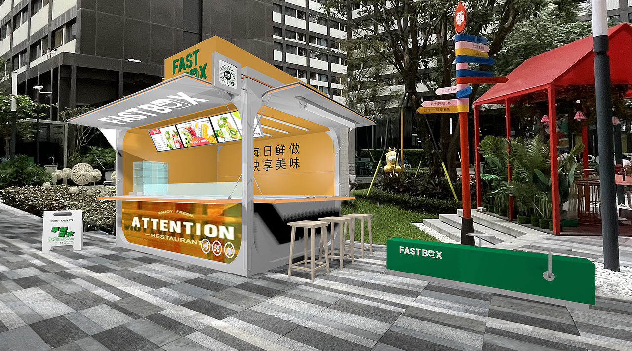 FASTBOX快盒-下楼即取（图ZMzY0NTk5MTA4） - 酒店餐饮设计 - 站酷设计师华空间设计原创素材 - 站酷ZCOOL