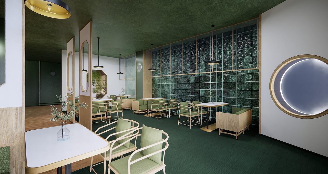 植物风格餐厅设计