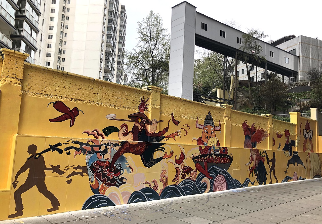 餐饮主题背景壁画