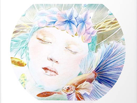 《游.梦》彩铅插画新作
