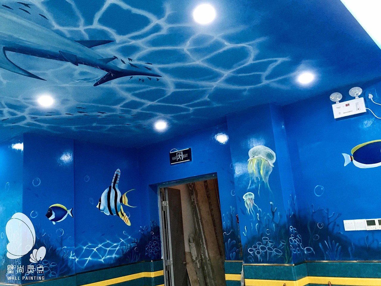 墙绘主题背景手绘（家装背景，工装背景）景点文化打造（图ZMjE1MDc0NDIw） - 新锐潮流插画 - 站酷设计师壁尚手绘贵州墙绘原创素材 - 站酷ZCOOL