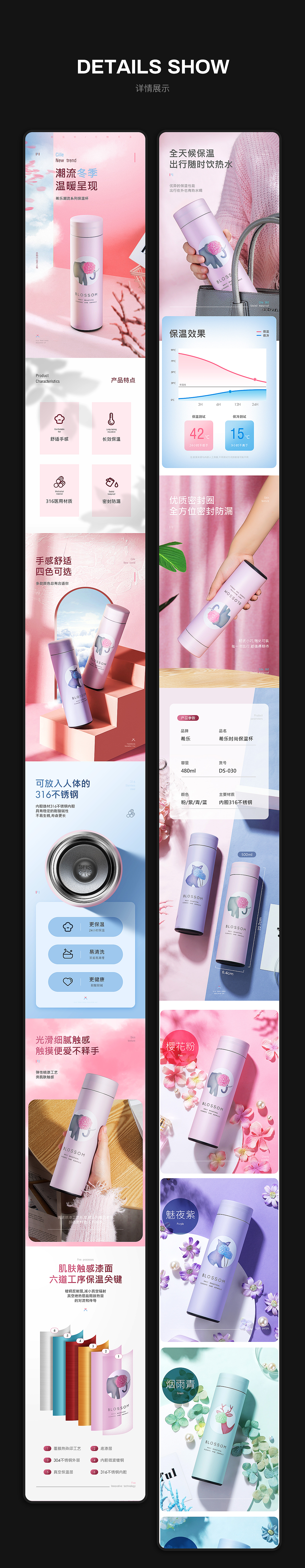 保温杯描述页×3（图ZMTc2OTcxODU2） - 电商 - 站酷设计师听微视觉原创素材 - 站酷ZCOOL