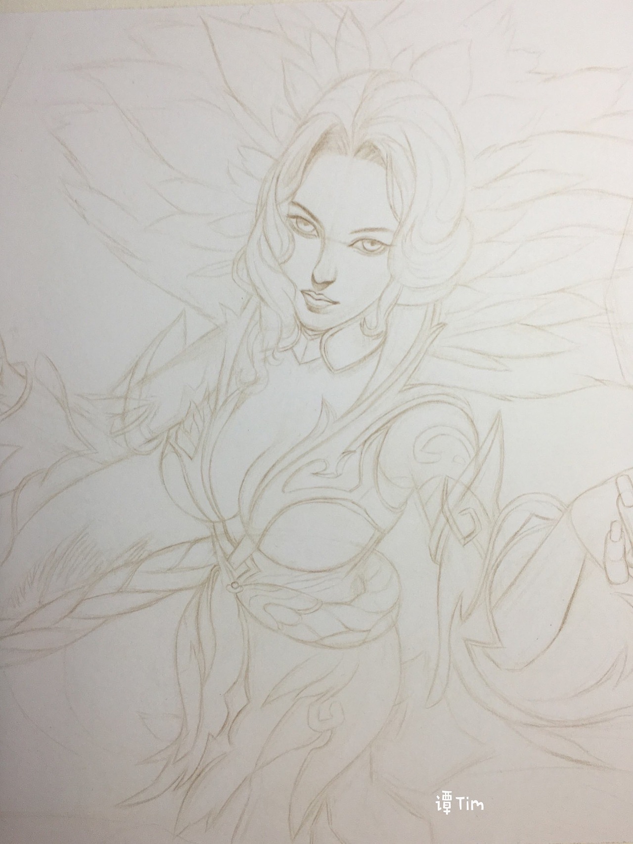 彩铅甄姬（图ZMjUxNzkzNDc2） - 绘画 - 站酷设计师Timtlb原创素材 - 站酷ZCOOL