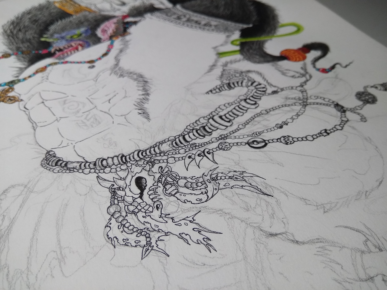 2018.03.15-山海经-南山经-招摇山神兽之“狌狌”（图ZMTA4MDk3NjUy） - 创作习作 - 站酷设计师毣余原创素材 - 站酷ZCOOL