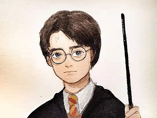 水彩 哈利波特