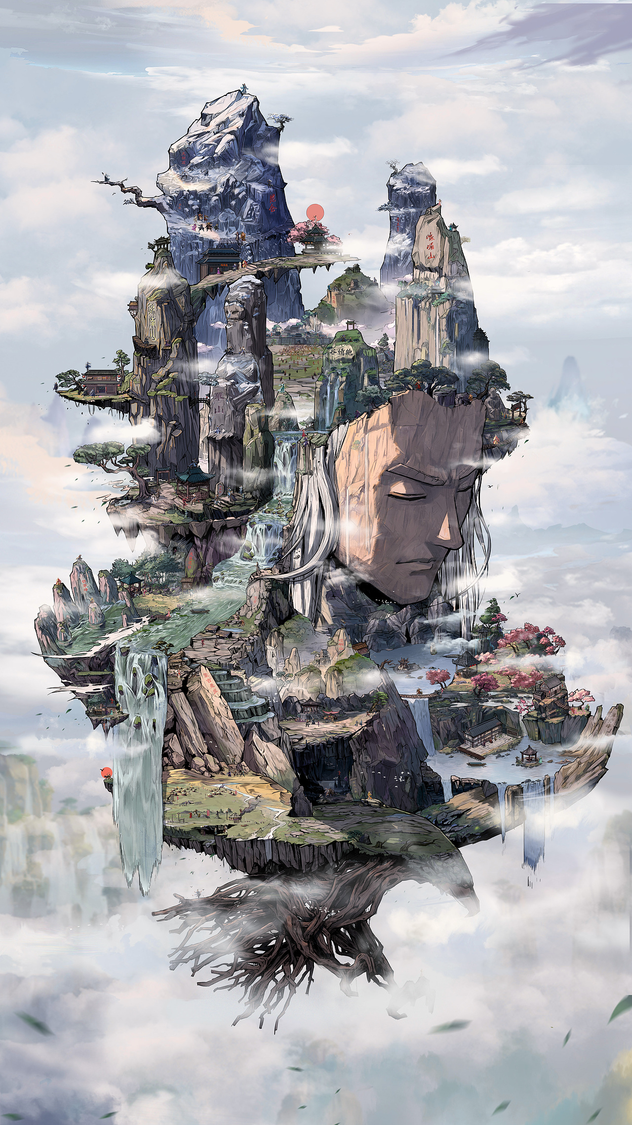 新射雕丨大世界绘制过程分享【巨大画幅】(图ZMjY1NTk5MDMy) - 商业插画 - 站酷设计师JessonWong原创素材 - 站酷ZCOOL