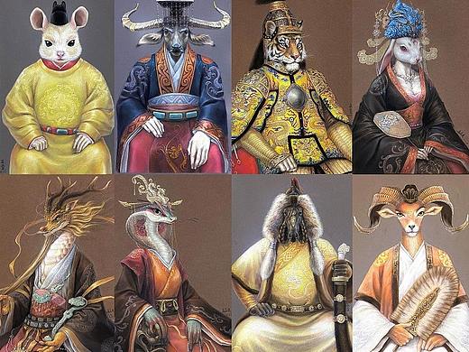 老作品复盘3：国潮十二生肖系列