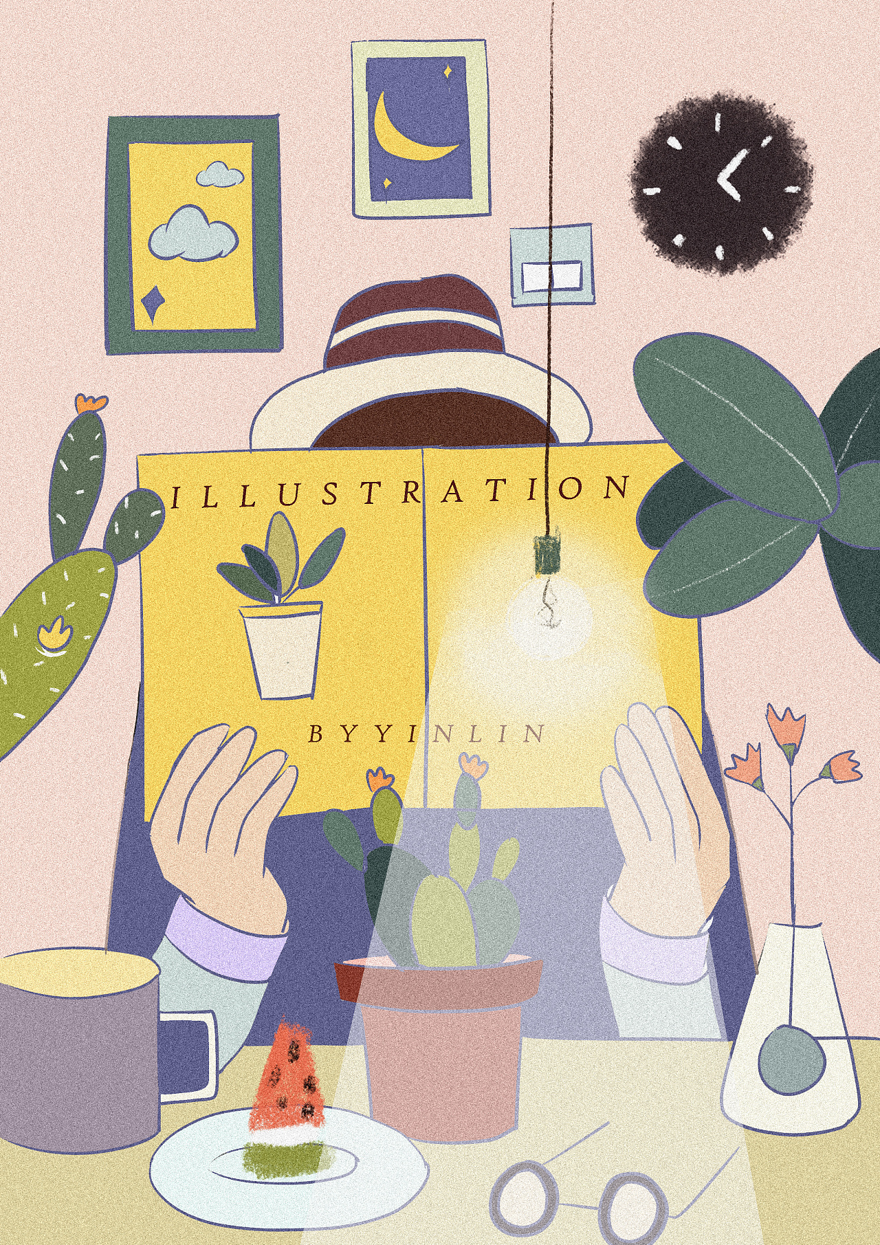 在看书的人|插画|商业插画|不爱画插画 - 原创作品 - 站酷 (zcool)