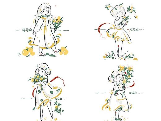简笔线条人物