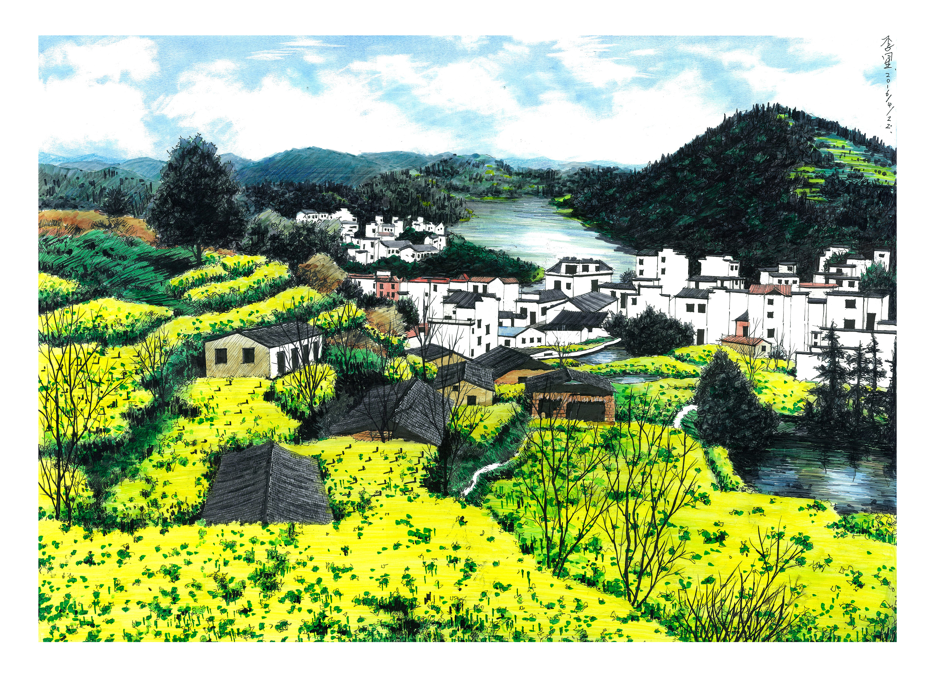 手绘风景|纯艺术|钢笔画|zzdy.lx - 原创作品 - 站酷 (zcool)