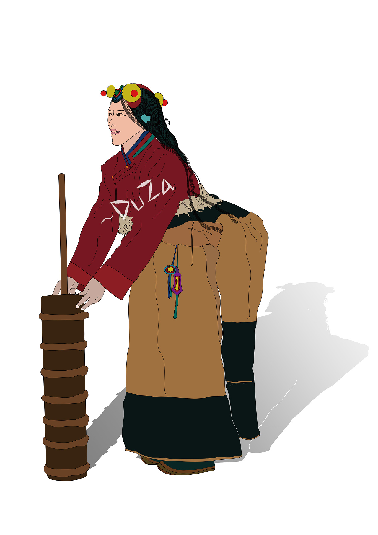 love tibetan illustration [热爱藏式插画]