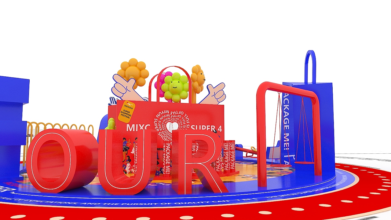 中庭美陈（图ZMjg1MDM5NDUy） - 展陈设计 - 站酷设计师拾玖楠原创素材 - 站酷ZCOOL