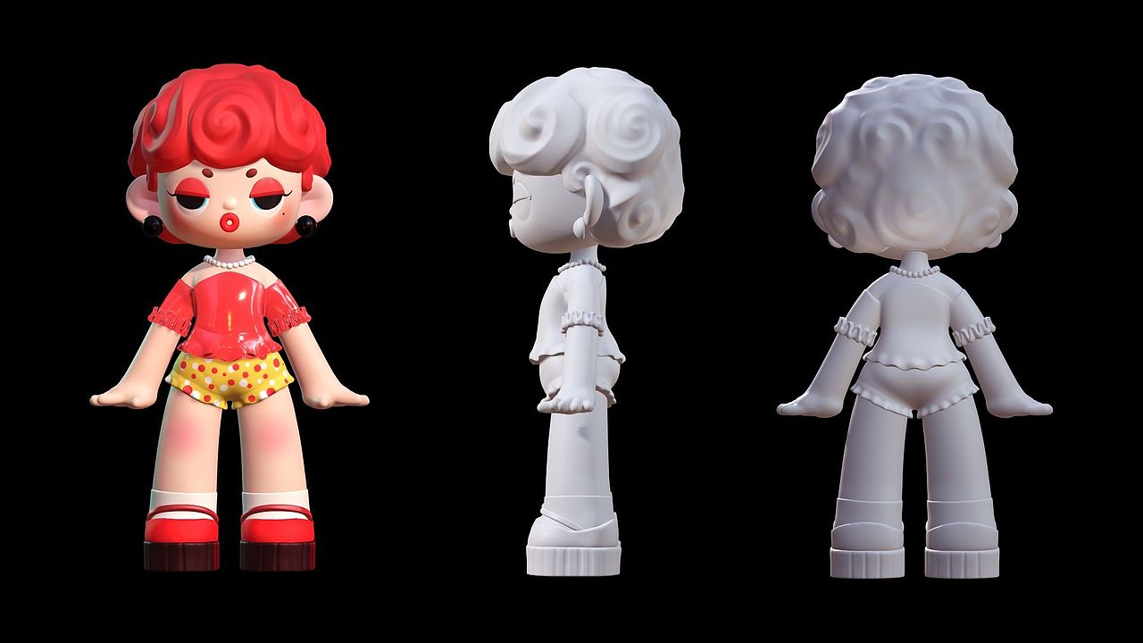 nomad建模|rainbow baby ip设计