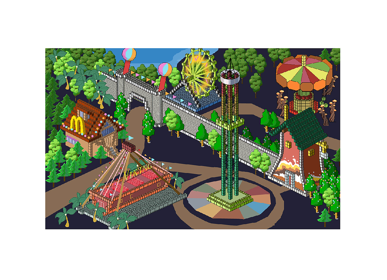 像素类交互游戏