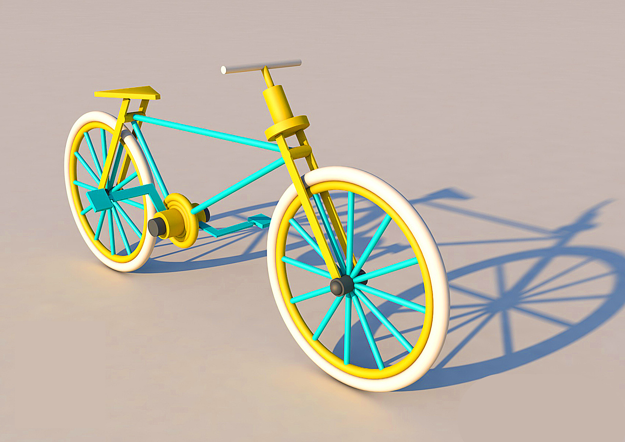 c4d自行车