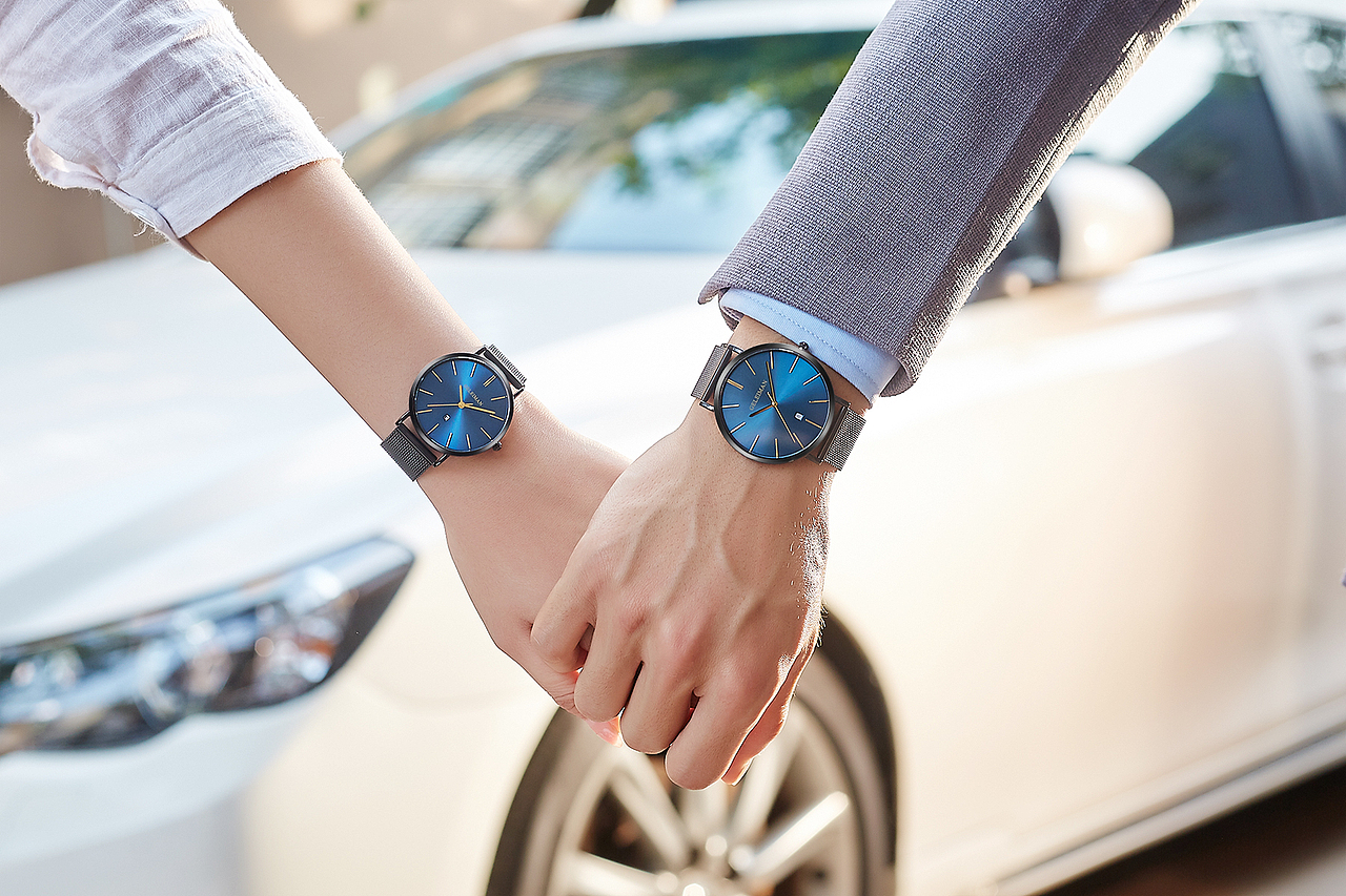 手表上手拍摄2模特组合手摸拍摄（图ZMjQ1NTAzNjE2） - 产品摄影 - 站酷设计师63号原创素材 - 站酷ZCOOL