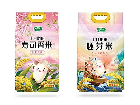 十月稻田 产品包装 包装插画 