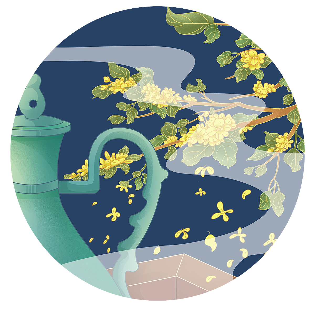 中秋节包装插画_爱画画的艺霖-站酷zcool