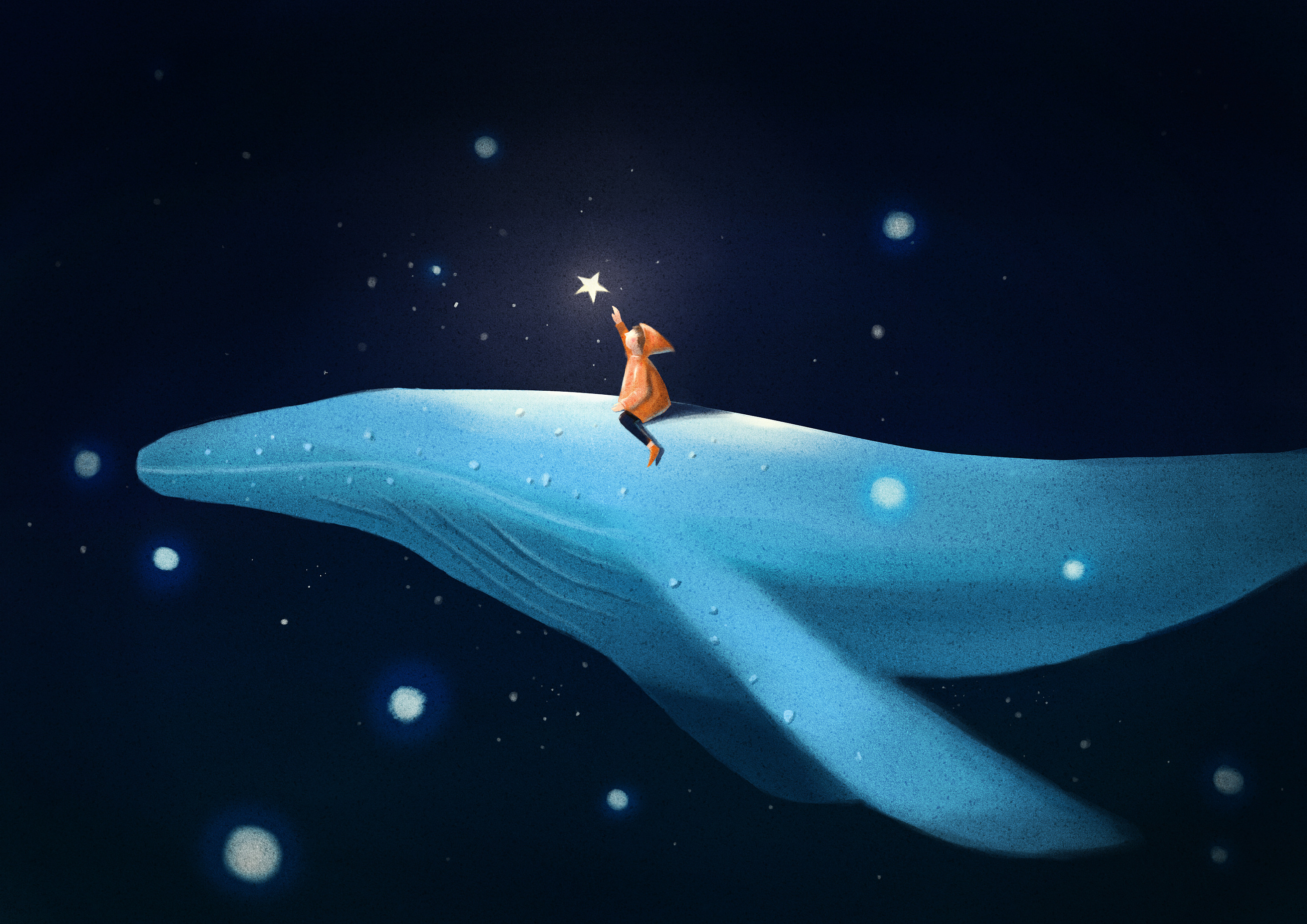 手可摘星辰|插画|艺术插画|一枚阿锦 - 临摹作品 - 站酷 (zcool)