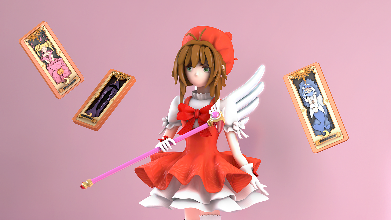 C4D 百变小樱（图ZMTgyNTA2MTQ0） - 动画/影视 - 站酷设计师咸鱼茶泡饭原创素材 - 站酷ZCOOL