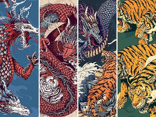 龙争虎斗系列插画