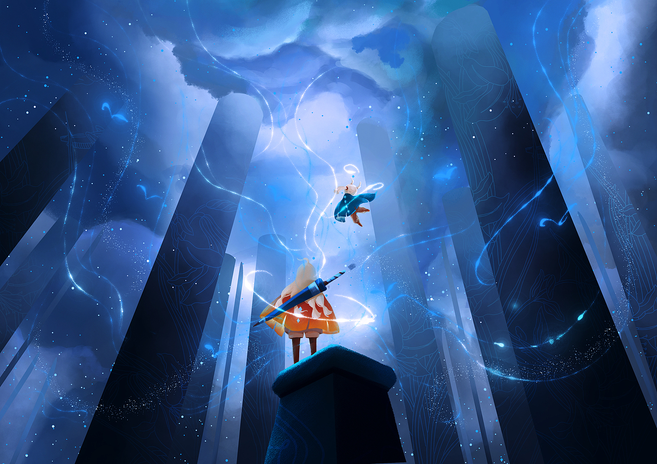 sky61光遇|插画|创作习作|伍啾_原创作品-站酷zcool