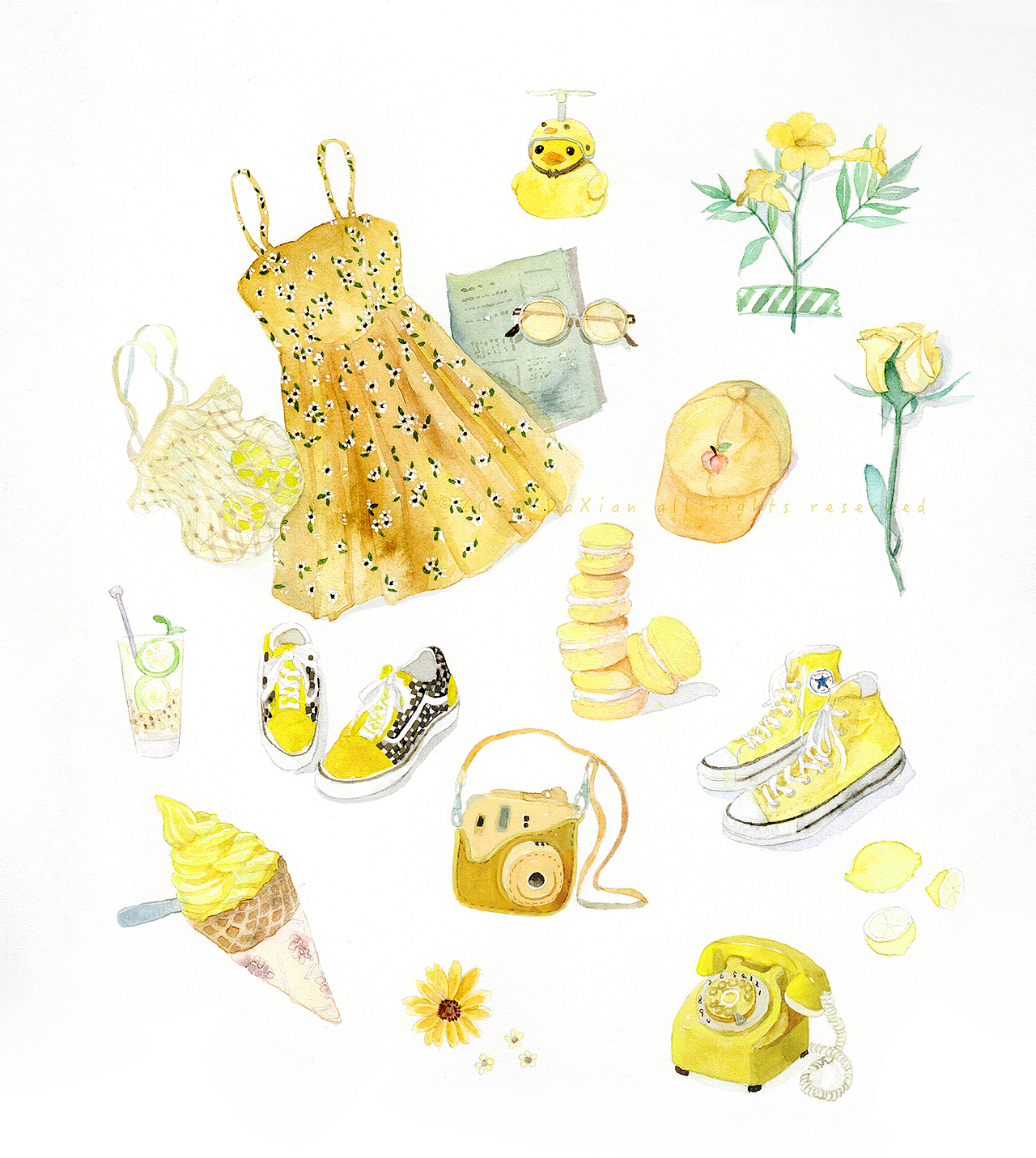 水彩（图ZMjIyNTI0NTE2） - 创作习作 - 站酷设计师Darcie原创素材 - 站酷ZCOOL