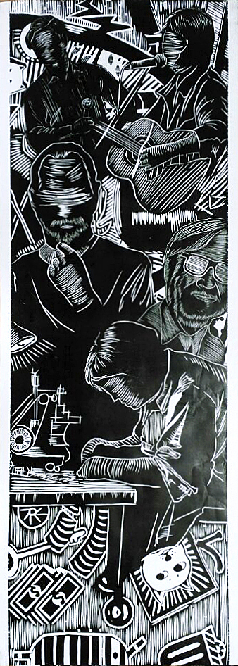时代变迁论☢|版画（图ZNjkzMDI4NzY=） - 绘画 - 站酷设计师ZHOMOMO原创素材 - 站酷ZCOOL