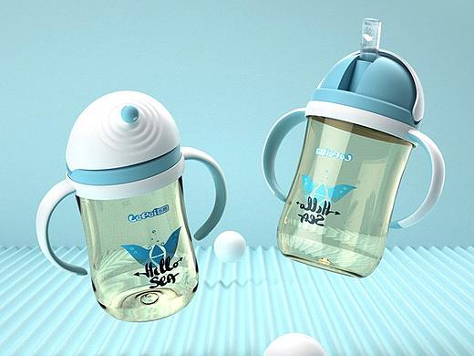 C4D水杯建模详情页设计