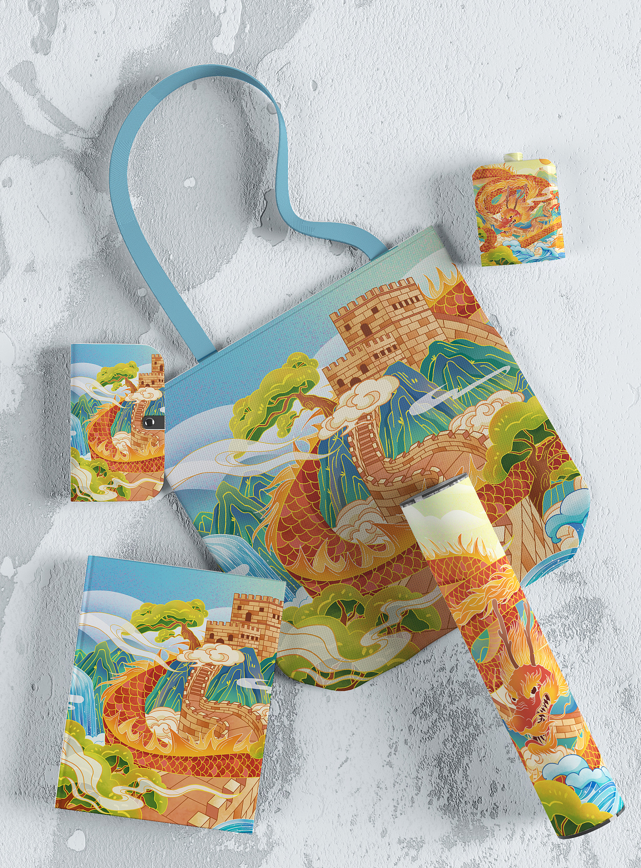 长城文创设计|龙腾万里