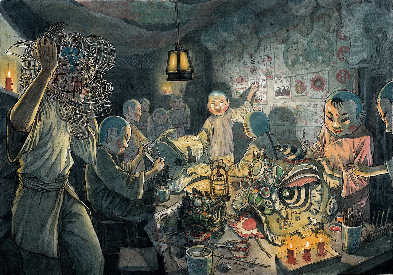 《醒魂》系列绘画作品（图ZMTgxNDAwNzM2） - 创作习作 - 站酷设计师何浩斌原创素材 - 站酷ZCOOL