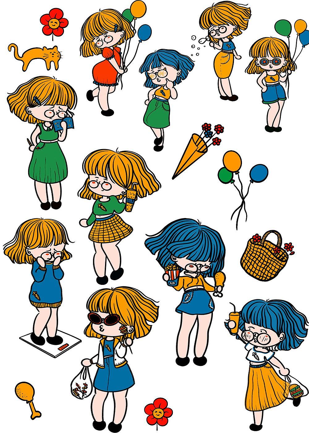 贴纸原创 | 胖葵日常生活小贴纸