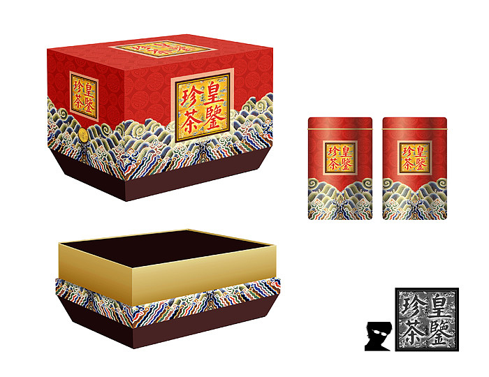 “皇”系列茶叶精品盒草案（图ZMjQ4NDE5Mg==） - 包装 - 站酷设计师育亨宾宾原创素材 - 站酷ZCOOL