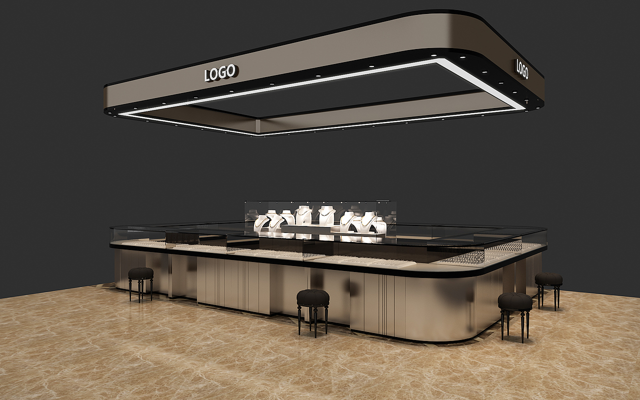 商场珠宝专柜设计|空间|展陈设计|kirilenko_原创作品-站酷zcool