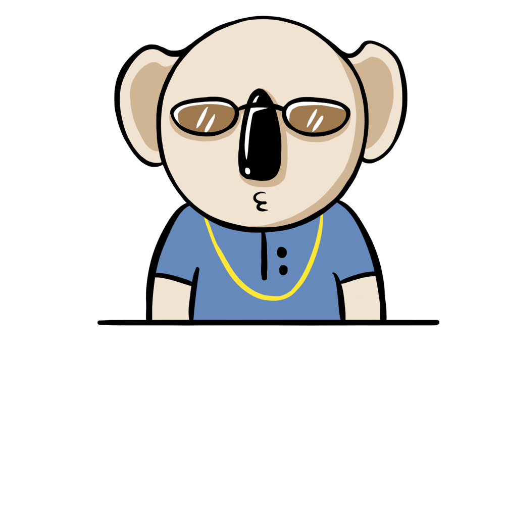 "旅享床垫"吉祥物考拉ip形象&系列表情包设计