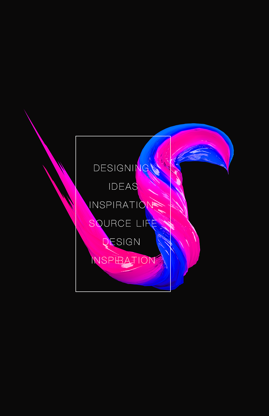 C4D螺旋彩色海报