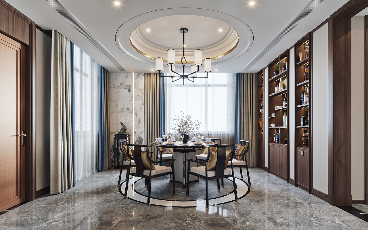 新中式与美式（图ZMjI2MjIxODY0） - 家装设计 - 站酷设计师大师一号壹哥原创素材 - 站酷ZCOOL