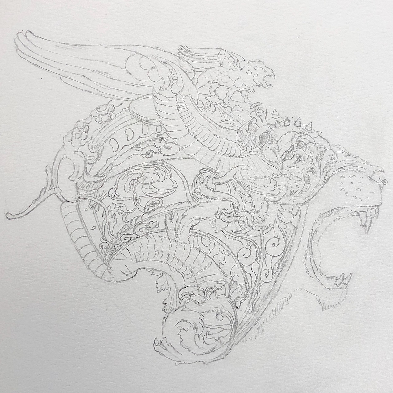 猛兽线稿习作（图ZMjA2NzM5NTE2） - 创作习作 - 站酷设计师A兜先原创素材 - 站酷ZCOOL