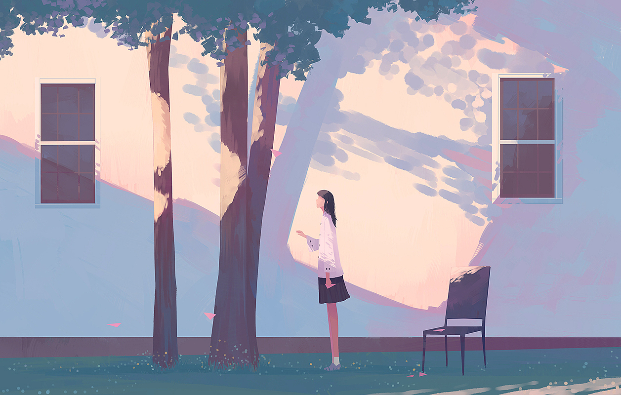 故事插画——走过时间 遇见你(图ZMTIyMDI1OTIw) - 创作习作 - 站酷设计师MORNCOLOUR原创素材 - 站酷ZCOOL