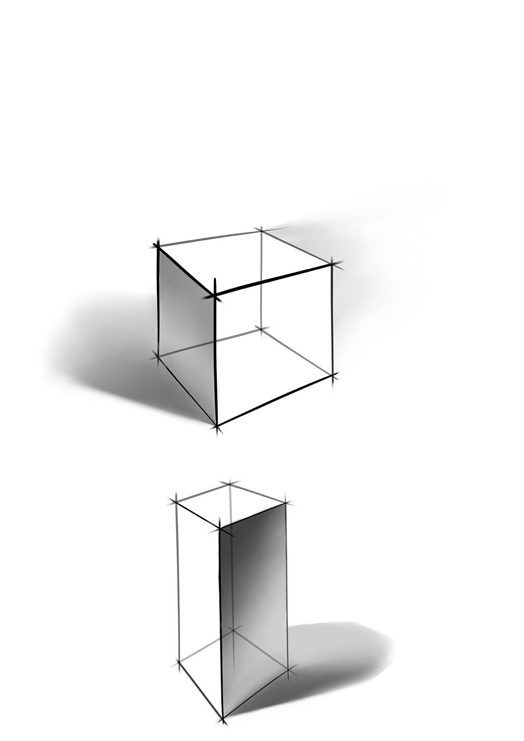 素描學習1長方體球體圓柱圓錐體（自學插畫的程序員）（圖ZMjIzODM1NTI0） - 繪畫 - 站酷設(shè)計師黑白木笛原創(chuàng)素材 - 站酷ZCOOL