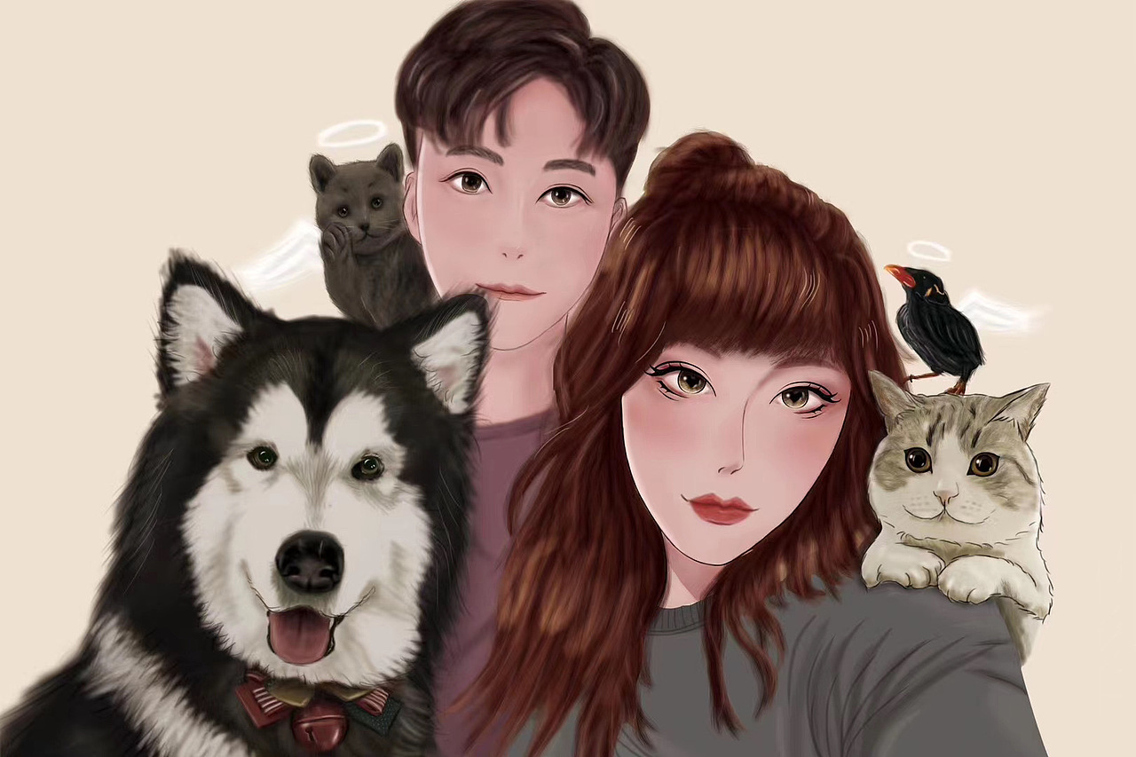 全家照（图ZMjY5NjA4OTA0） - 绘本 - 站酷设计师吴聪睿原创素材 - 站酷ZCOOL