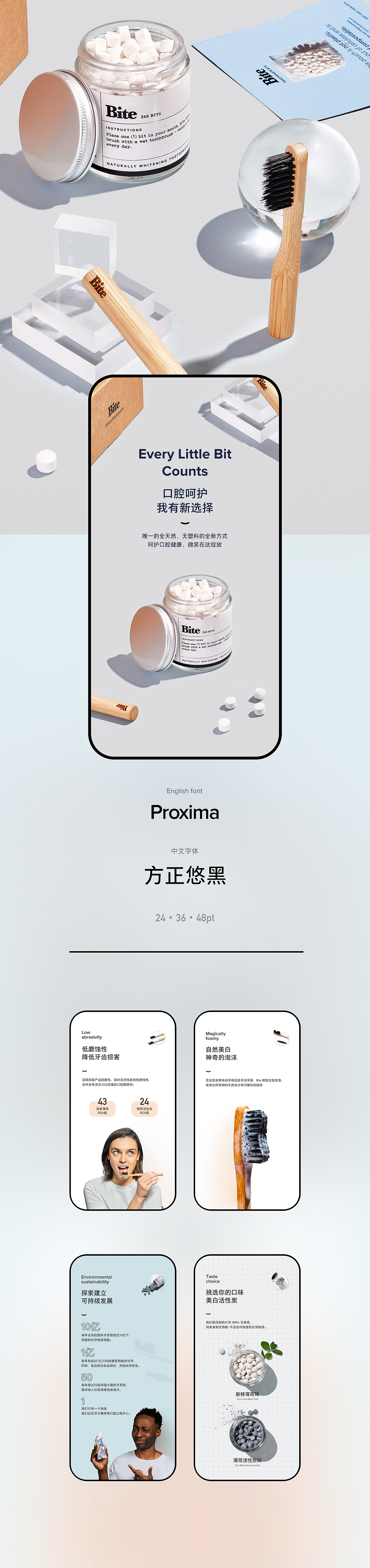 Bite牙膏片/牙刷详情页（图ZMjExOTQ0NjEy） - 电商 - 站酷设计师陆华怡原创素材 - 站酷ZCOOL