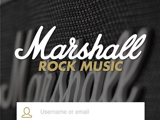 MARSHALL ROCK MUSIC APP 马歇尔摇滚音乐App 再创作