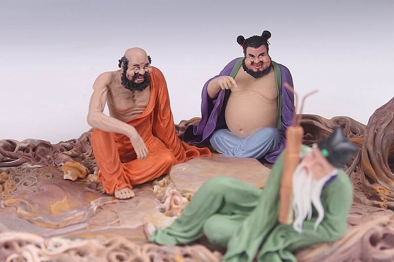 贺加贵面塑软陶八仙过海